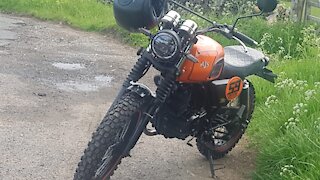 AJS Tempest 125 Scrambler, Keighley to Harrogate & back pt 2 Harrogate to Keighley via Blubberhouses