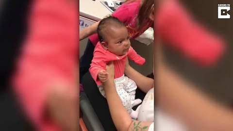 This Deaf Baby Isn't a Fan of Her Hearing Aids Until She Hears This Sound for the First Time