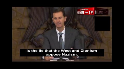 President Bashar al-Assad: "It´s the lie that the "West" and Zionism oppose Nazism in Ukraine"