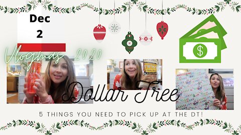 5 things you need from the Dollar Tree | Vlogmas Day 2