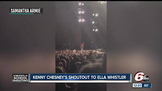 Kenny Chesney honors Ella Whistler at Noblesville concert