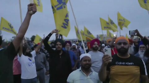 Khalistan Referendum Car Rally Closing - Malton Gurdwara Toronto Canada 🇨🇦