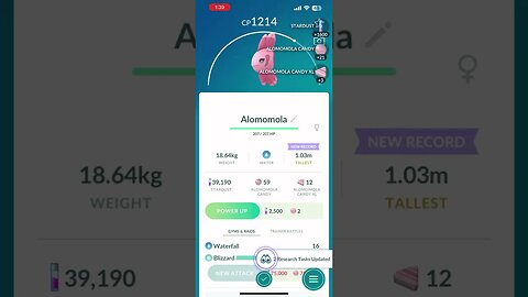 Pokémon Go - Hatching 5km Alomomola