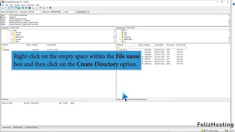 How to Create or Delete a Directory Using the FileZilla FTP Client FelizHosting