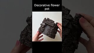 DIY Decorative flower pot