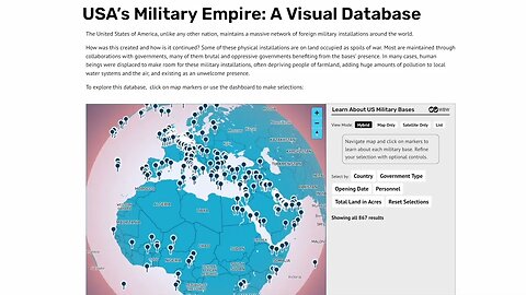 New Interactive Tool Gives Global and Close Up Views of 867 U.S. Military Bases Outside the U.S.