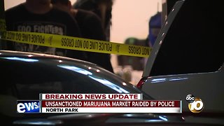Police bust unsanctioned marijuana market in North Park