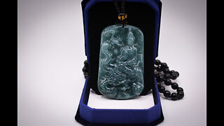 Kuan Yin Rides a Dragon #kuanyin #buddha #jade #jewelry #necklace #giftideas