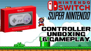 🛍📫🎁 Nintendo Switch Super Nintendo Controller Unboxing & Gameplay 🛍📫🎁 😎Benjamillion