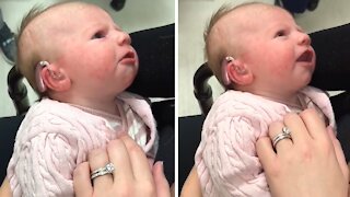 Emotional Moment Deaf Baby Hears Mom's Voice For The First Time