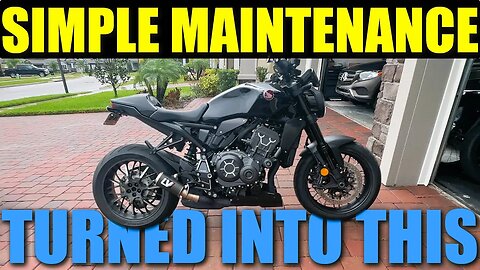 MOTORCYCLE MAINTENANCE TURNED INTO A 4 HOUR INSTALL | CB1000r Chain Adjustment and Tail Tidy Install