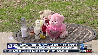 Woman gunned down at Douglass Homes