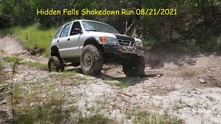 Kia Sportage on 35's Shakedown Run at Hidden Falls TX 8-21-2021