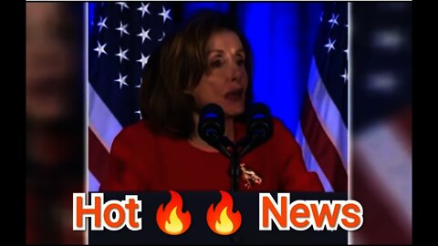 Pelosi Gushes about Biden with Lipsteak Smeared on Her Face