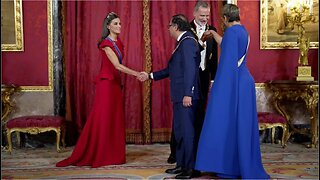🛑🎥Con todos honores, los Reyes Don Felipe VI y Doña Letizia Ortiz, recibieron al presidente Petro 👇👇