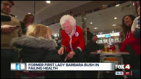 Former First Lady Barbara Bush in Failing Health