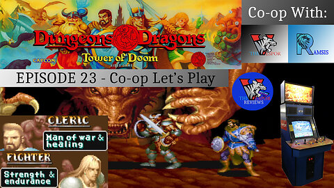 Retro Arcade Gameplay | Dungeons and Dragons: Tower of Doom - Arcade Let's Play - Fighter & Cleric |