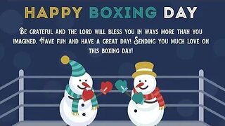 Boxing Day Live Stream (Now With Real Boxing!)