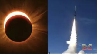 NASA launches rockets into moon’s shadow during solar eclipse