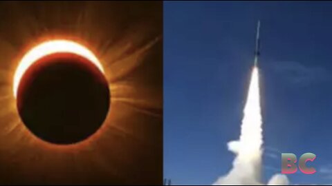 NASA launches rockets into moon’s shadow during solar eclipse
