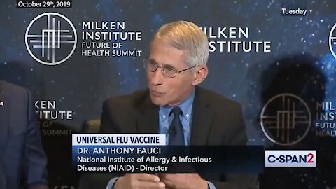 Anthony Fauci již v roce 2019 popisoval, jak urychlit uvedení mRNA vakcín na trh pomocí krize!