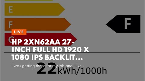 HP 2XN62AA 27-inch Full HD 1920 x 1080 IPS Backlit LED Micro-Edge VGA HDMI Display