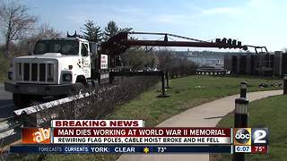 Man dies working at world ward II memorial