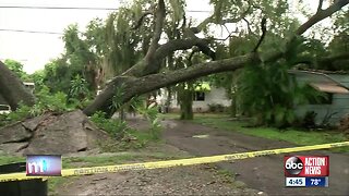 Woman says she slept in car with child because of rain damage