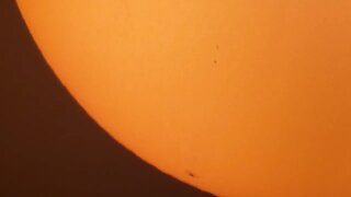 Sun Spot Activity Live Incredible Zoom Meade 8" LX200 Acf