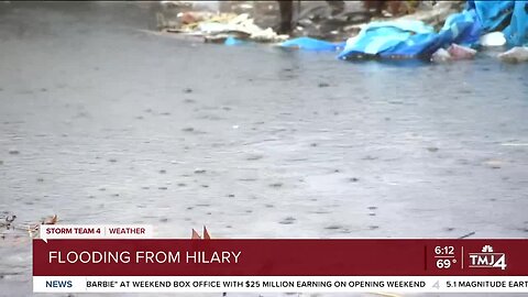 Storm Hilary slams California