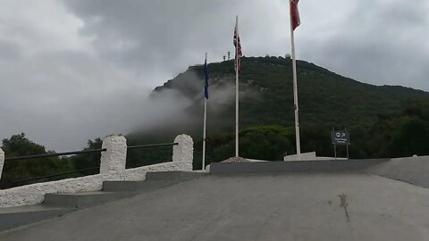 Clouds at the Top of Gibraltar set to Ambient Music; Time Lapse