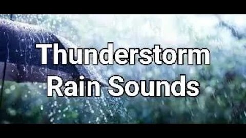 1 Hour of Thunderstorm Rain Sounds for Sleeping, Reduce Stress #rain #relaxing