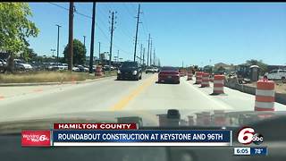 Roundabout construction begins at Keystone and 96th Street