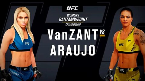 EA Sports UFC 4 Gameplay Viviane Araujo vs Paige VanZant