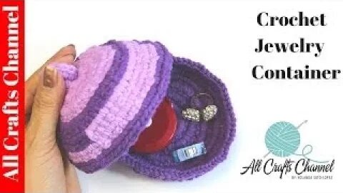 Crochet small jewelry dish