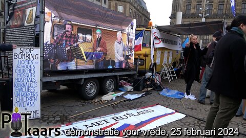 Demonstratie voor Vrede: de Dam Amsterdam, 25 februari 2024 - Willem Engel e.a.