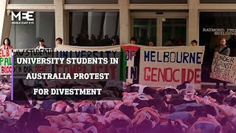 University of Melbourne protesters call for divestment amid war in Gaza