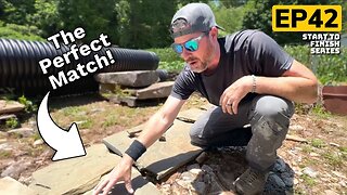 Building A Mountain Cabin EP42 | Fixing the tile and fireplace hearth with DOM!