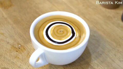 9 different latte art designs