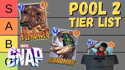 Definitive Pool 2 Tier List | All Cards Ranked | Marvel Snap