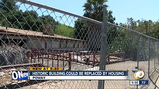 Historic Poway building could be replaced by housing