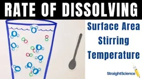 Rate of Dissolving - Increase the Rate - Surface Area - Stir - Temperature