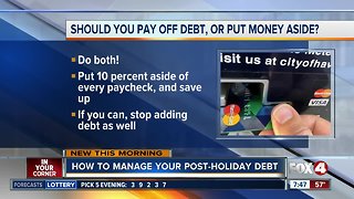 Reducing your post-holiday credit card debt