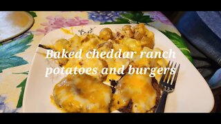 Baked cheddar ranch potatoes