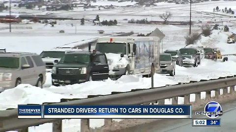 Drivers return to abandoned cars in Douglas County