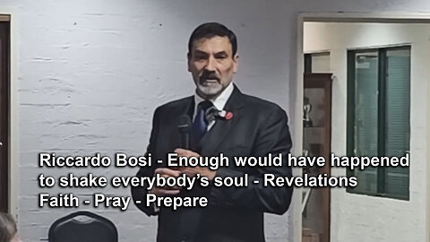 Riccardo Bosi - Enough would have happened to shake everybody’s soul – Revelations – Faith