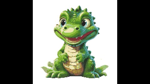 Happy Dino Cross Stitch Pattern by Welovit | welovit.net | #welovit