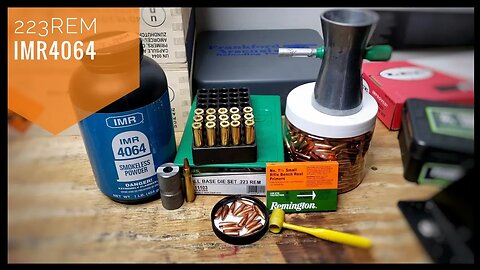 Reloading 223 Remington With 55gr BTHP Sierra Factory 2nds While Finishing Off A Bottle Of IMR 4064