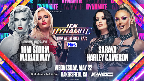 Mariah May & Toni Storm vs. Cameron & Saraya: Deeb Attacks! #shorts