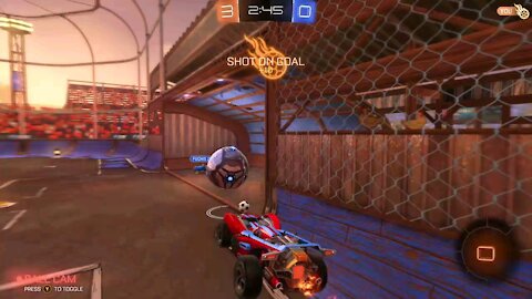 1v1 and winning(rocket league)